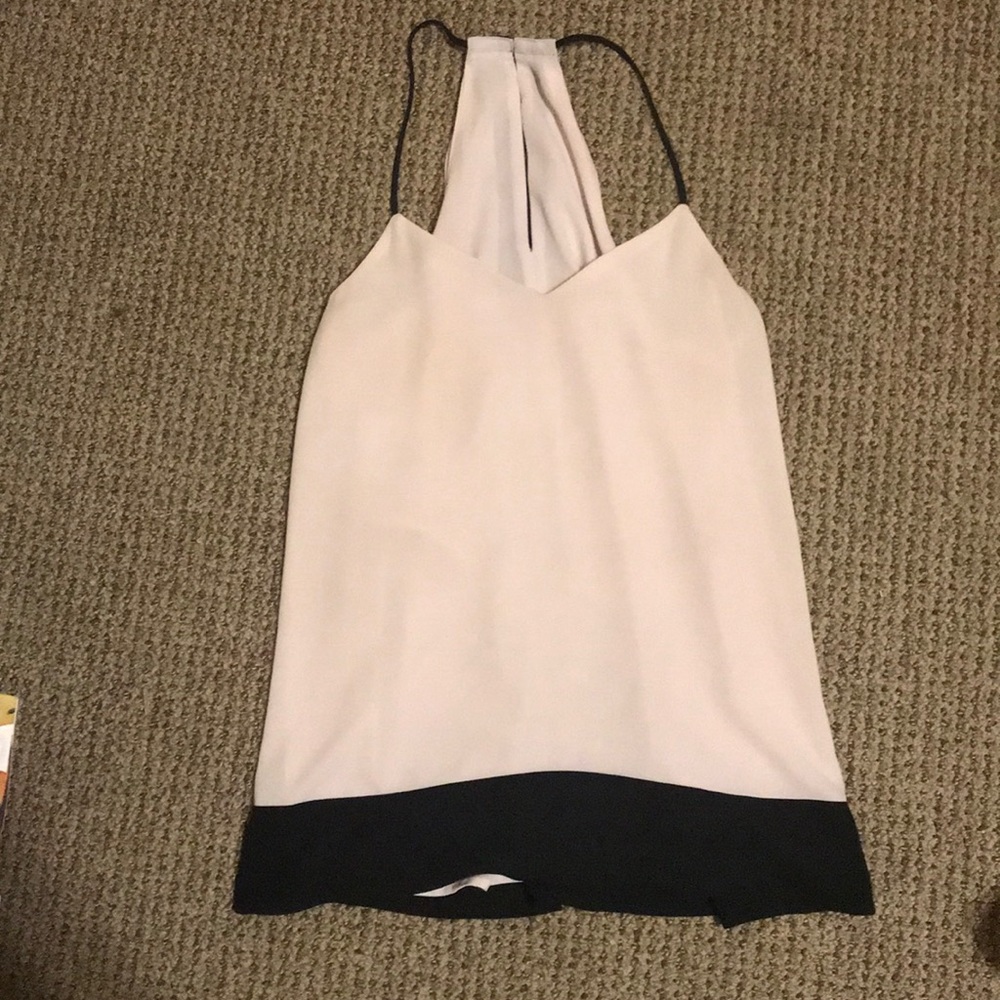 Pink and black blouse